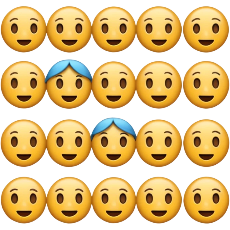 Una emojis con audios puestos solo uno emoji