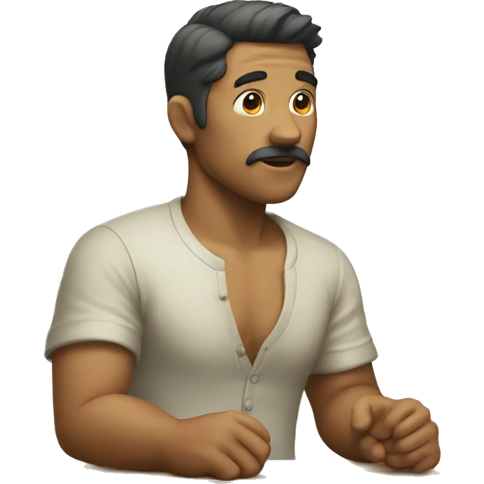 Hombre bajando de peso emoji