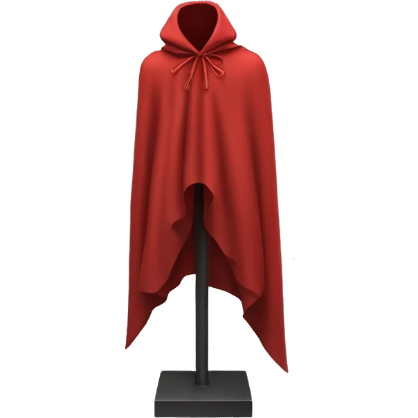 faceless mannequin flapping red cape emoji