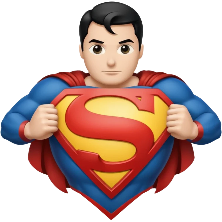 Superman Symbol batman v superman black emoji