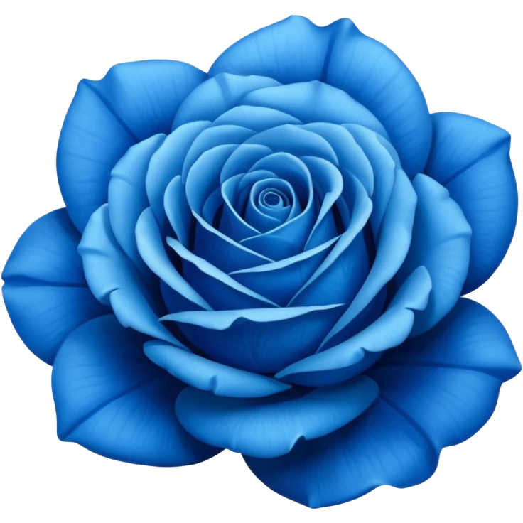 Blue rose emoji
