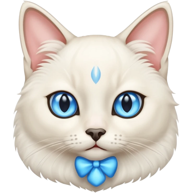 White Siamese cat emoji