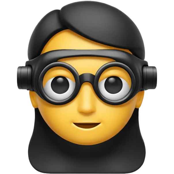 3d goggle emoji