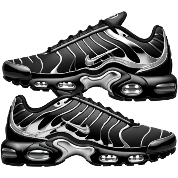 Nike Air Max Plus TN "Black Chrome" emoji