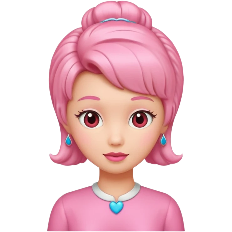 heart with a 1960s hairdo emoji