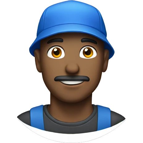 a man with a blue cap emoji
