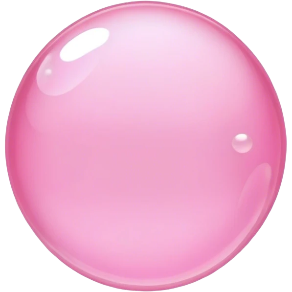 Pink bubble  emoji