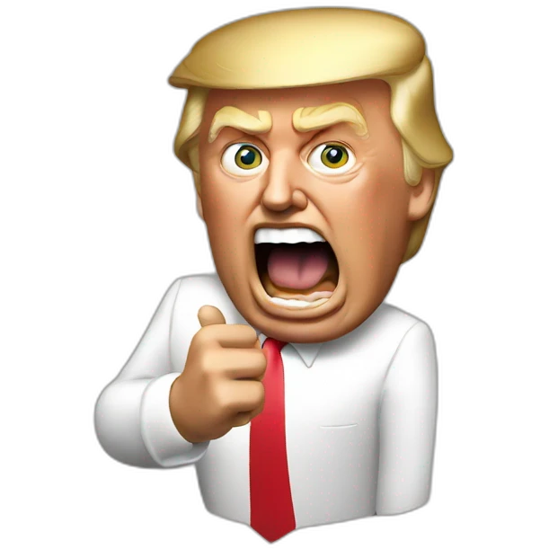 Donald Trump yelling meme emoji