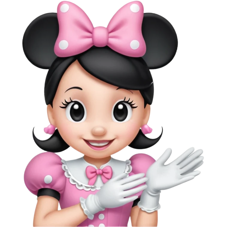 minnie mouse pink emoji
