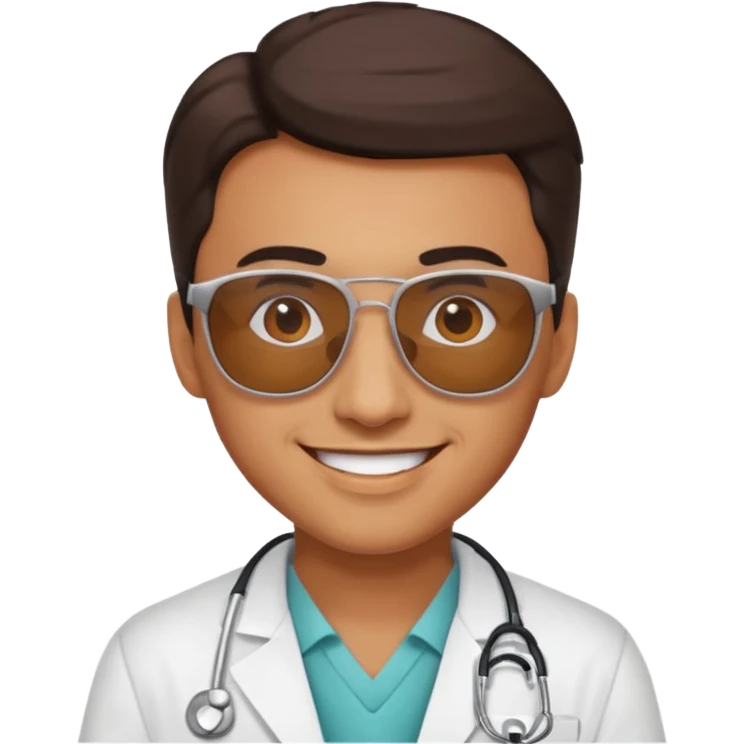 doctor with sunglasses emoji