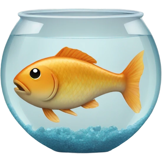 Fish in a bowl emoji