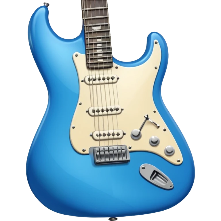 Blue electric guitar  emoji