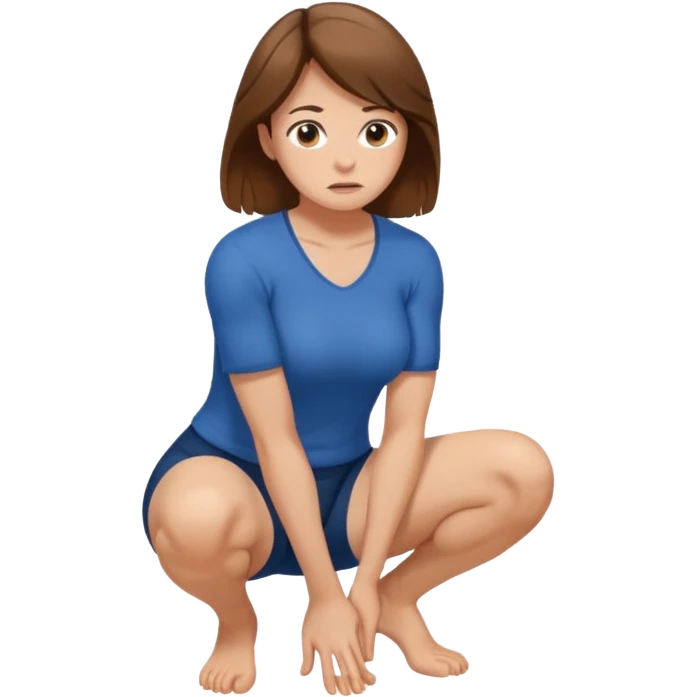 emoji femme brune peau claire qui fait caca emoji