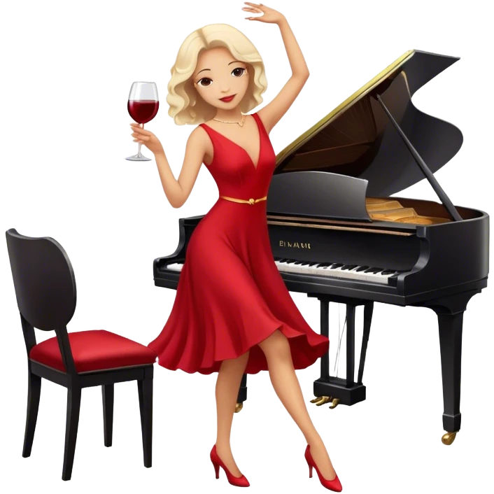 🌹🍷🎹🩰 emoji