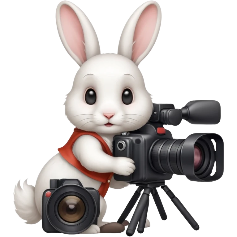 white rabbit camera emoji
