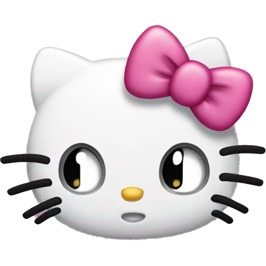 hello kitty side eye emoji