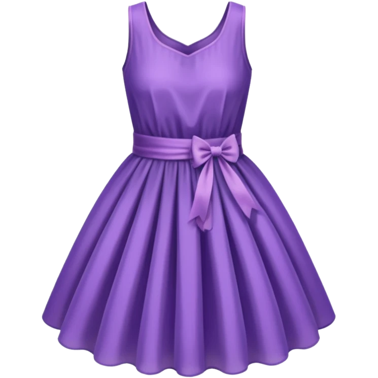 fluffy short purple dress emoji