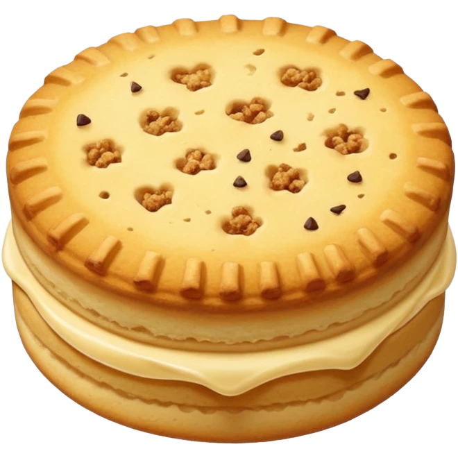 vanilla biscuit with crumbs emoji