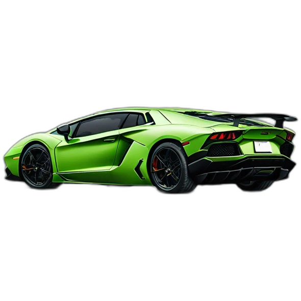 Lamborghini aventador svj verte emoji