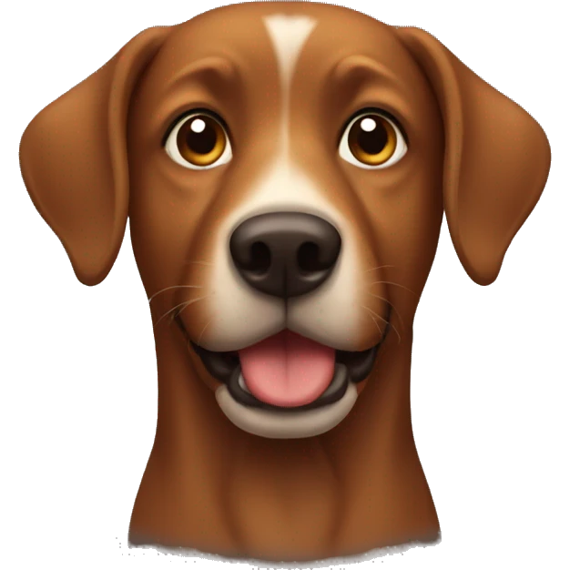Brown dog emoji