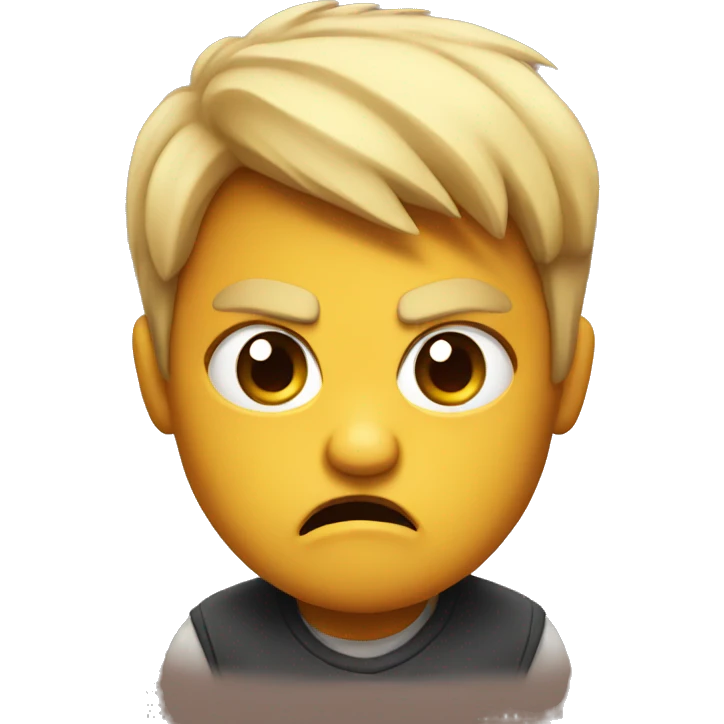 Cute angry emoji