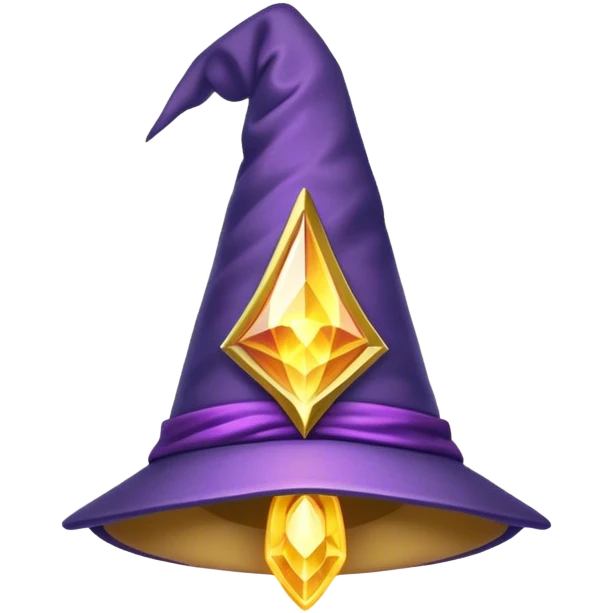 wizard hat with aura Bright emoji