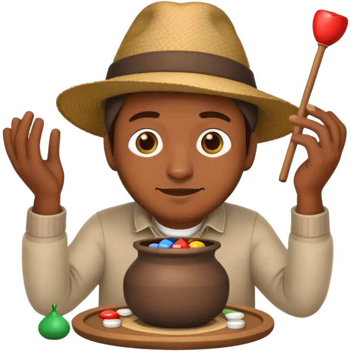 generate an emoji of man breaking pot game emoji