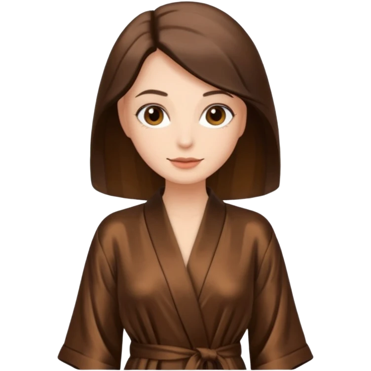 espresso colored silk robe short womens emoji