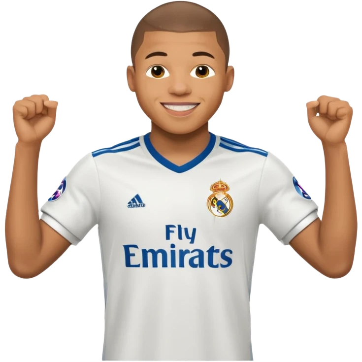 Mbappe celebration for Real Madrid emoji