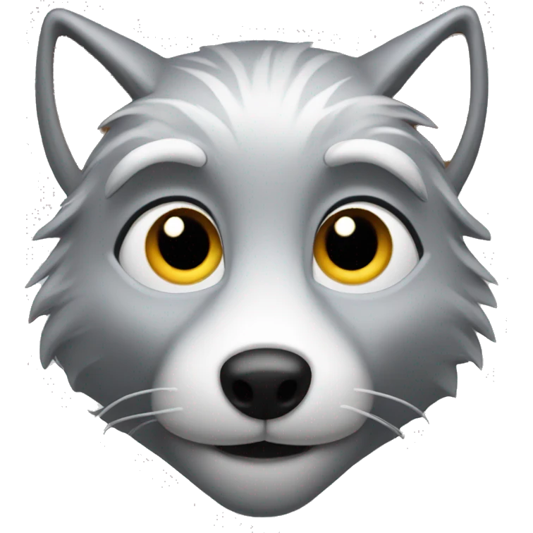 Silver fox face emoji
