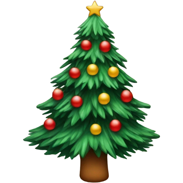 Pine with a christmas hat  emoji