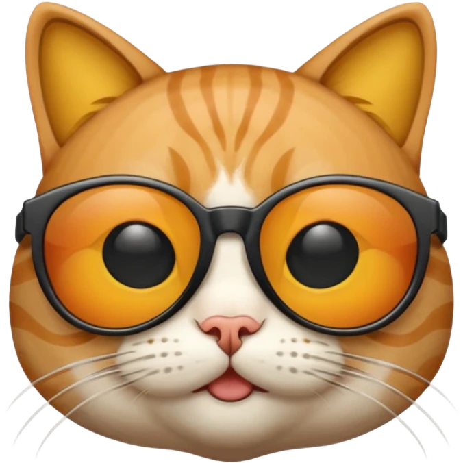 Cat wearing sunglasses emoji