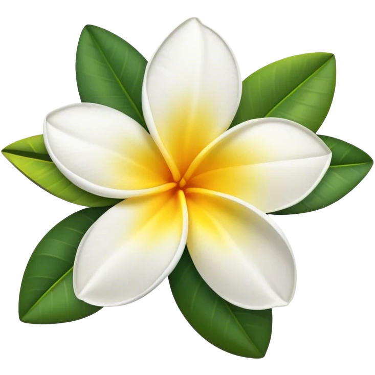 frangipani flower emoji