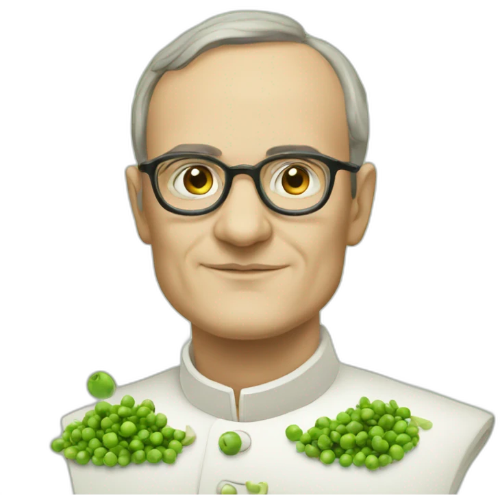 gregor mendel and his peas emoji
