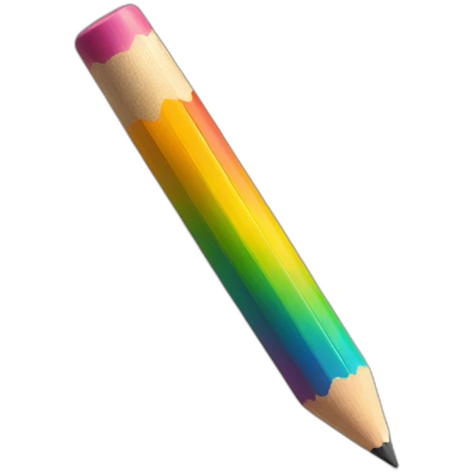 rainbow pencil emoji