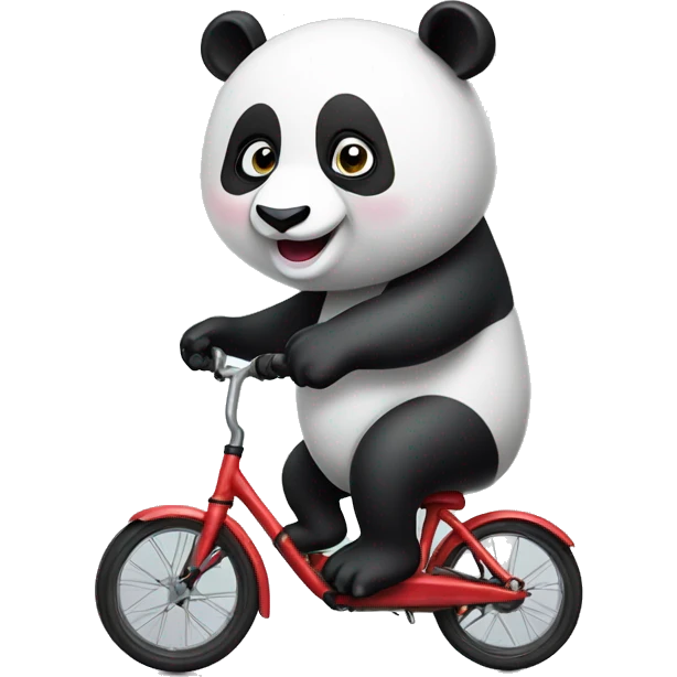 panda on a unicycle emoji