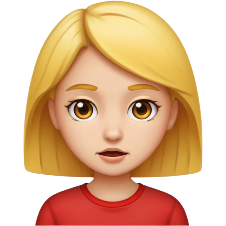 Short tempered girl emoji