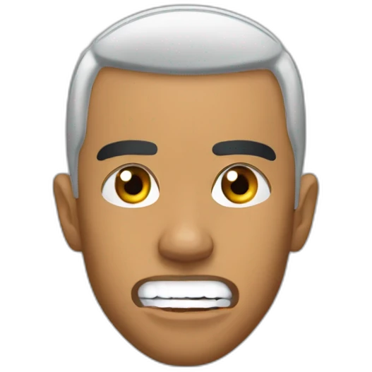 lewis hamilton scared to death face emoji