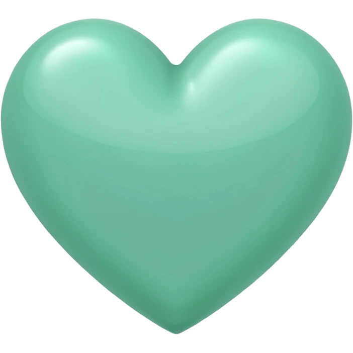 haz un corazon verde menta emoji