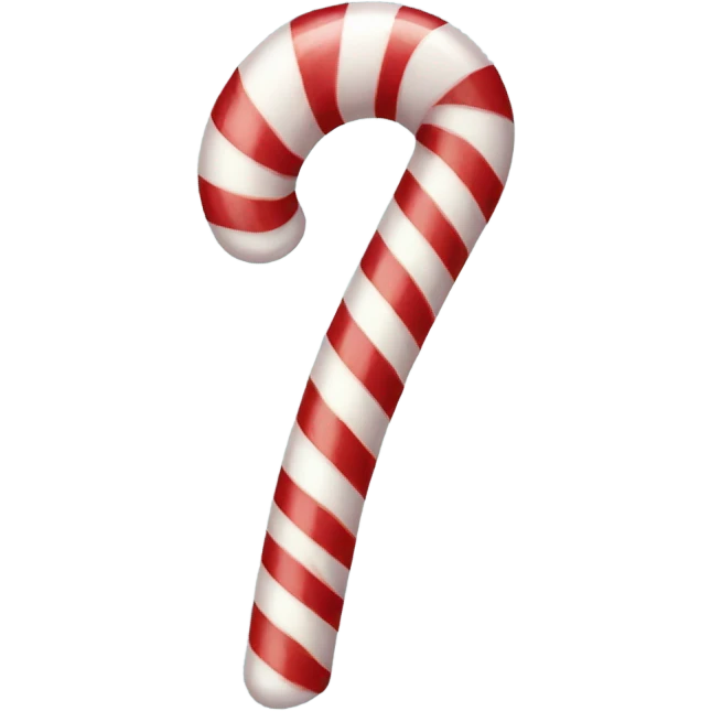 Candy cane with a bow  emoji
