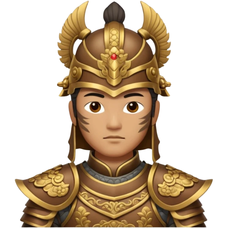 ancient Chinese warrior in armor emoji