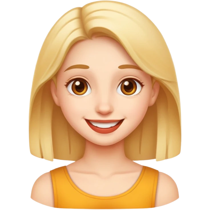 happy girl  emoji