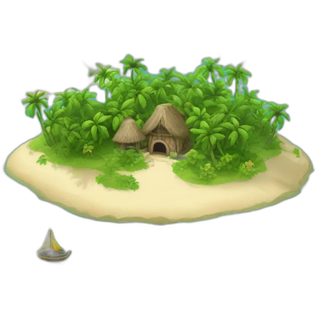 Île paradisiaque  emoji