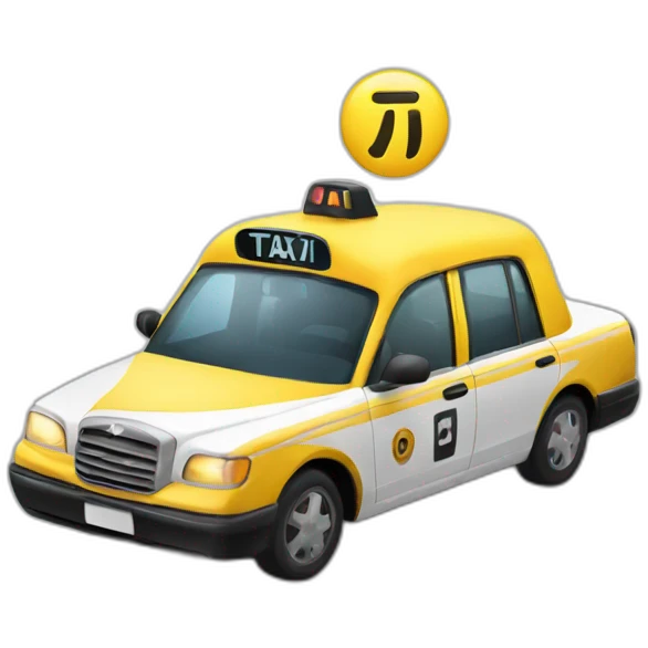 Taxi del futuro emoji