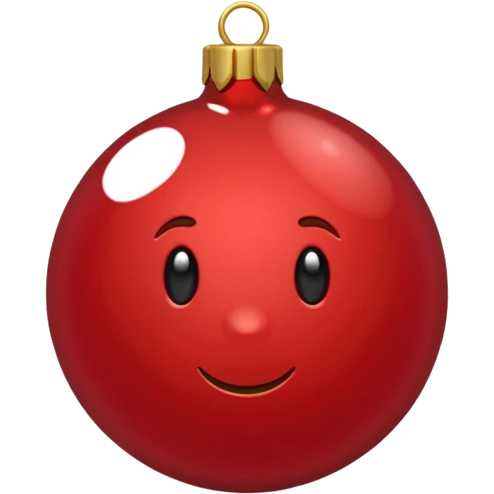 christmas red ornament emoji