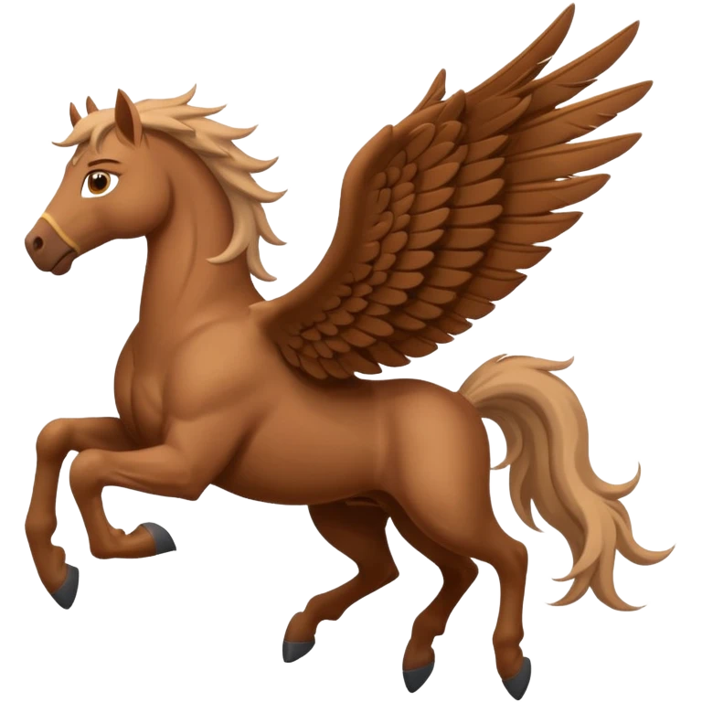 brown pegasus  emoji