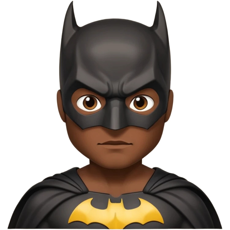  Dark brown Batman emoji