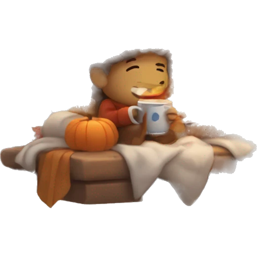 Cozy autumn day  emoji