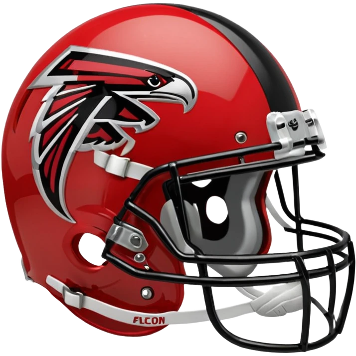 Atlanta Falcons Helmet wit logo emoji