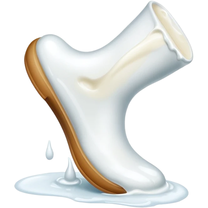 Milk foot emoji